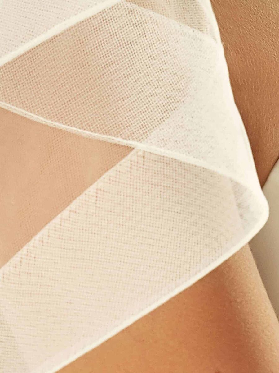 Bianco Evento velo da sposa lungo Floor in tulle avorio con bordo in crinolina 170-90cm - S209