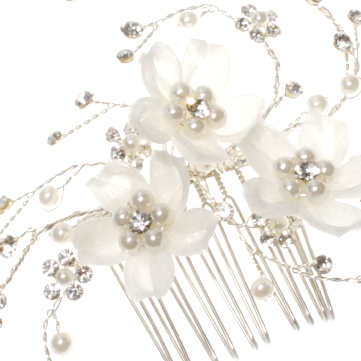 Coroncina Comunione Bambina Fascia Capelli Matrimonio Con Strass E - Foto 6