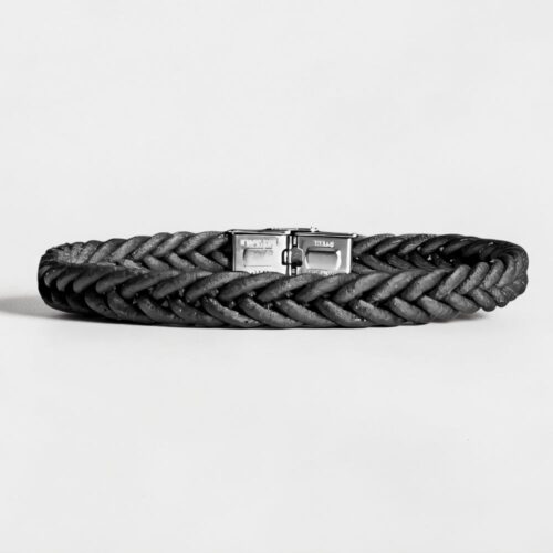 Bracciale uomo beige in pelle,Bracciale uomo intrecciato in cuoio e acciaio,Bracciale uomo intrecciato in cuoio,bracciale uomo cuoio e acciaio,gioielli uomo in cuoio,gioielli uomo in pelle,bracciale uomo shopping online,idee regalo gioielli per uomo