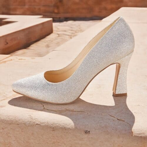 AryA Sposa | Avalia TABATHA décollété sposa glitter oro - vista laterale